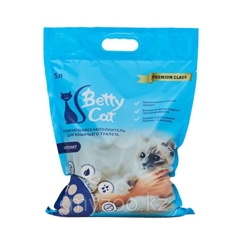 Наполнитель Betty cat (Бетти кэт) бентонит комкующийся, 5 л (4кг) 4 кг без запаха