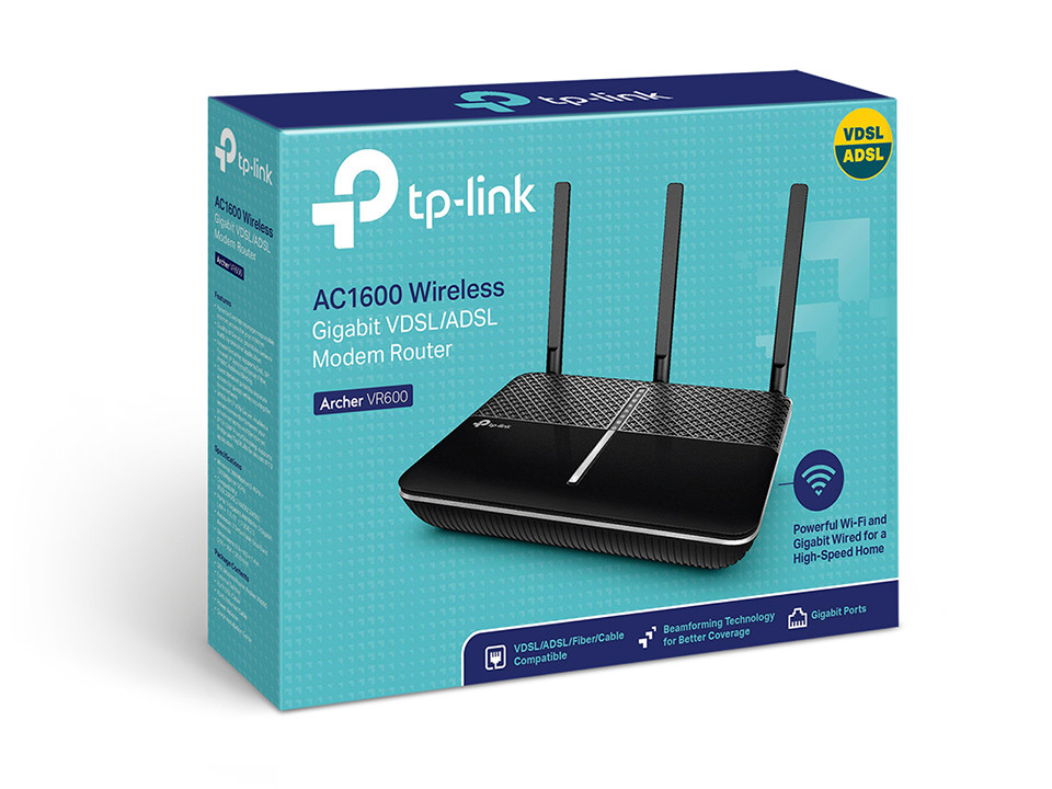 TP-Link Archer VR600 Роутер беспроводной AC1600 с VDSL/ADSL Модемом - фото 5 - id-p69180181