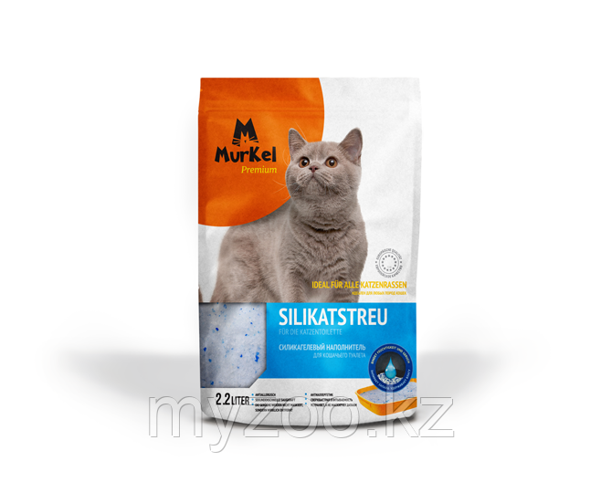 "Murkel" (Муркель) наполнитель для кошачьего туалета (силикагель крупный) нейтральный, 1 кг