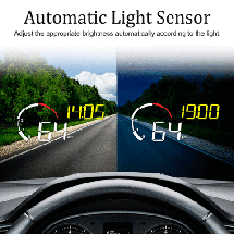 Дисплей-проектор автомобильный многофункциональный LEEPEE HUD M10 (Желтый), фото 3