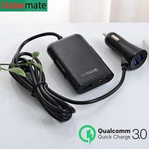 Зарядное устройство Quick Charge 3.0 для передних и задних пассажиров автомобиля [4 USB порта], фото 2