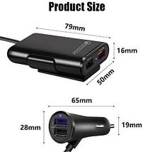 Зарядное устройство Quick Charge 3.0 для передних и задних пассажиров автомобиля [4 USB порта], фото 3