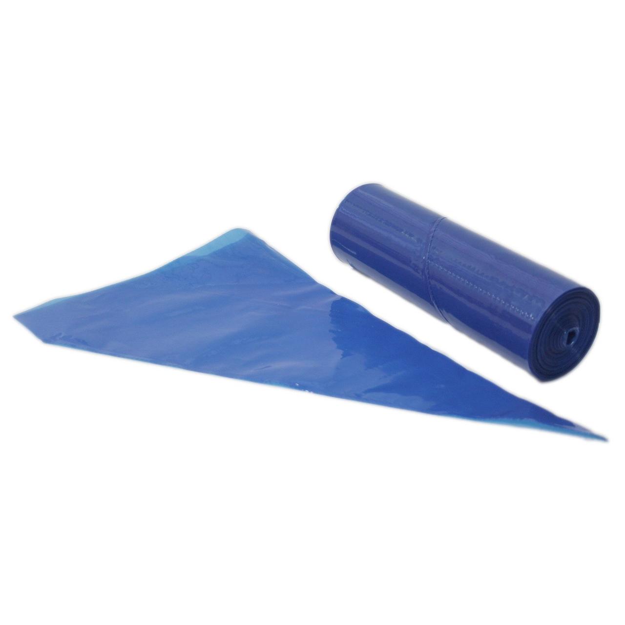 Мешок кондитерский в ролике LDPE, трехслойный, синий, с микрорельефом наружной поверхн. 53 см, 100 шт