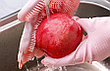 Силиконовые перчатки для мытья посуды розовый - Оплата Kaspi Pay, фото 2