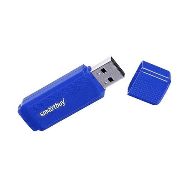 USB 2.0 Flash Drive 16Gb Smartbuy Dock series, 15/5 Мбайт/с, Blue - фото 2 - id-p69204974