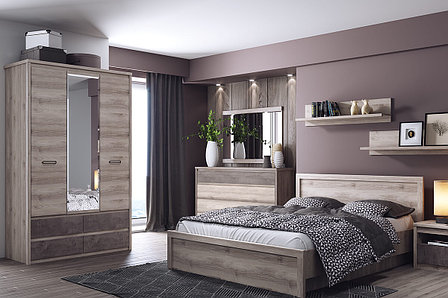 Джаз Кровать 120, Каштан найбори, Анрекс, фото 2