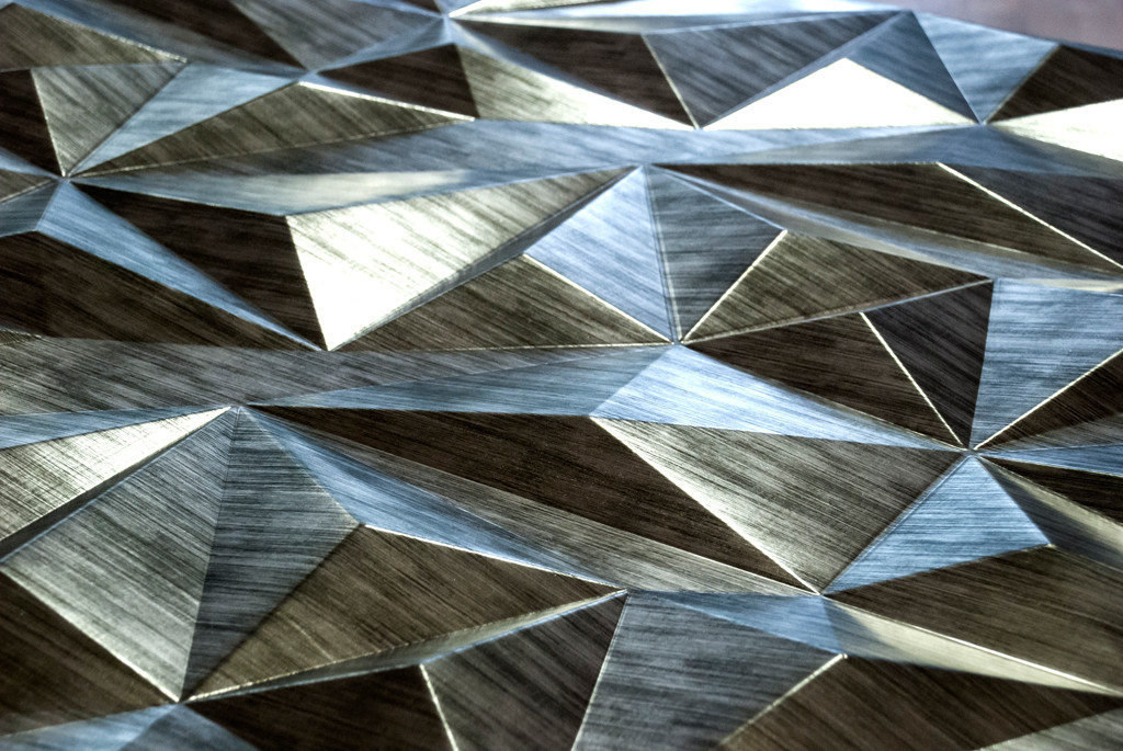 Декоративные панели 3D VERGE Грани, Седой Дуб, 3000х1000 мм