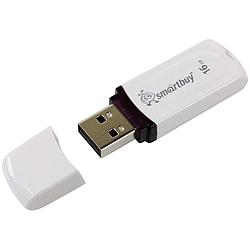 USB 2.0 Flash Drive 16Gb Smartbuy Paean series, 15/5 Мбайт/с, White