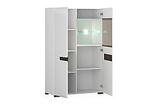 Ацтека - Шкаф REG1W1D/14/9, Белый блеск/Дуб венге магия, БРВ Брест, фото 2