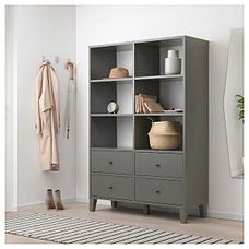 Модуль для хранения БРЮГГИА темно-серый, 120x173 см ИКЕА, IKEA, фото 2