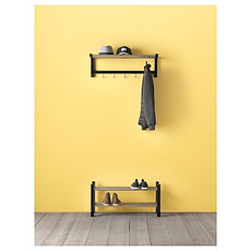 Полка для головных уборов ЧУСИГ черный Икеа Астана, Ikea Казахстан, фото 5