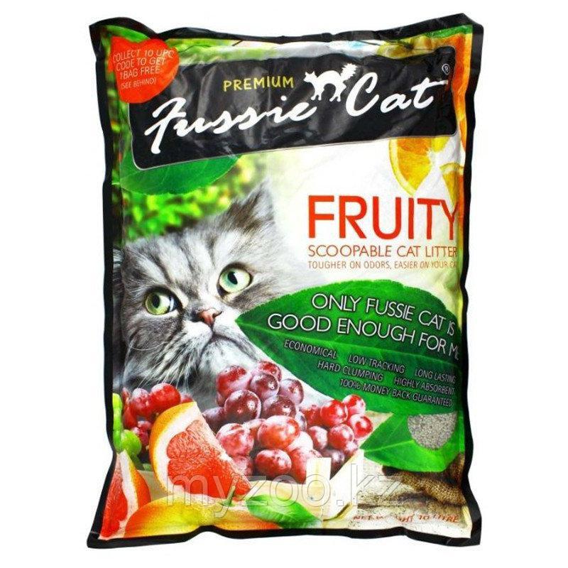 Комкующийся наполнитель Fussie cat Фруктовый