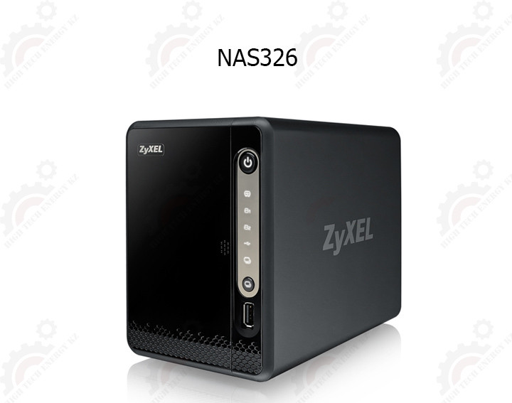 Сетевое хранилище Zyxel NAS326 на 2 диска (до 12 ГБ каждый), 1xLAN GE, 2xUSB3.0, 1xUSB2.0