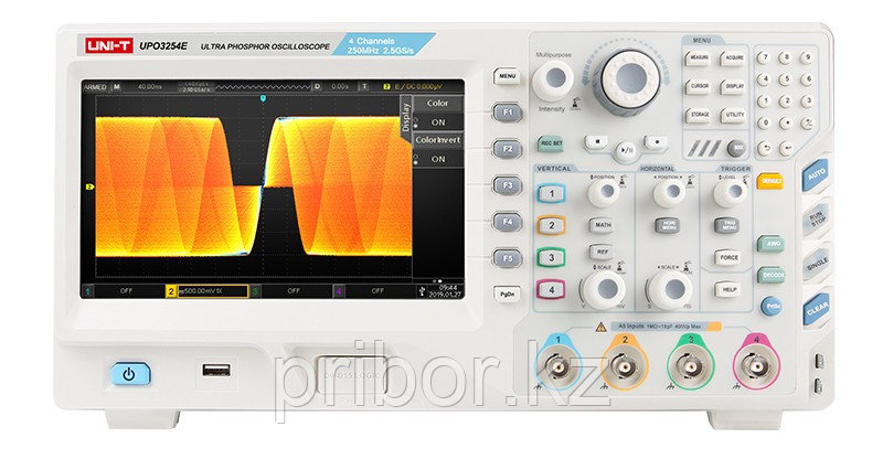 UPO3354E Осциллограф с технологией цифрового люминофора (DPO) 350 МГц, 4-х канальный UNI-T - фото 2 - id-p69229745