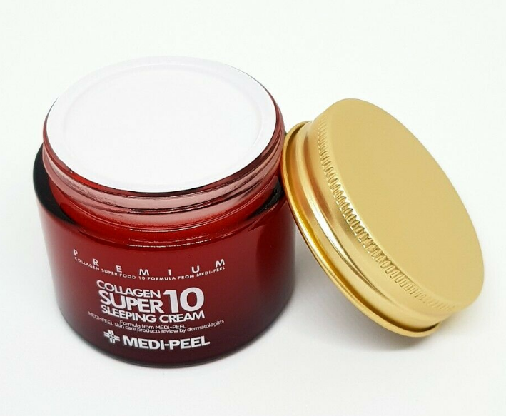 Ночной крем с Коллагеном MEDI-PEEL Collagen Super 10 Sleeping Cream 70 ml. - фото 2 - id-p87456225