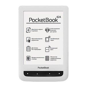 Электронная книга PocketBook, 624 Basic Touch, PB624-D-WW, белый