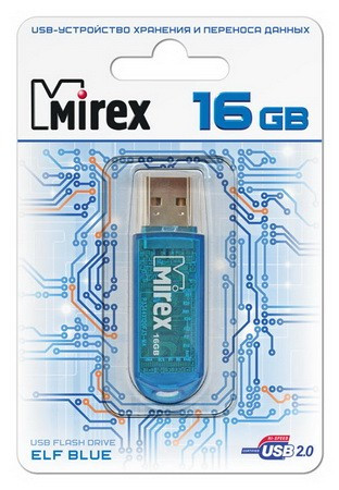 USB 3.0 Flash Drive 16Gb Mirex ELF BLUE, 140/28 Мбайт/с, Blue