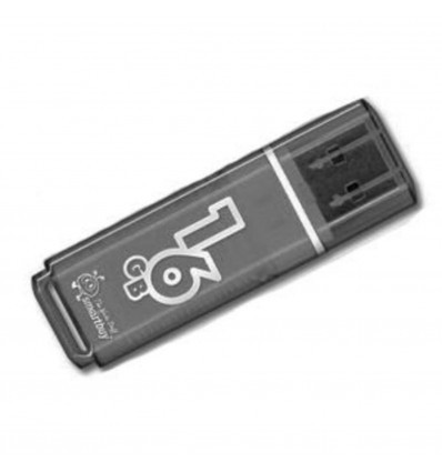 USB 3.0 Flash Drive 16Gb Smartbuy Glossy series, 75/10 Мбайт/с, Dark Grey