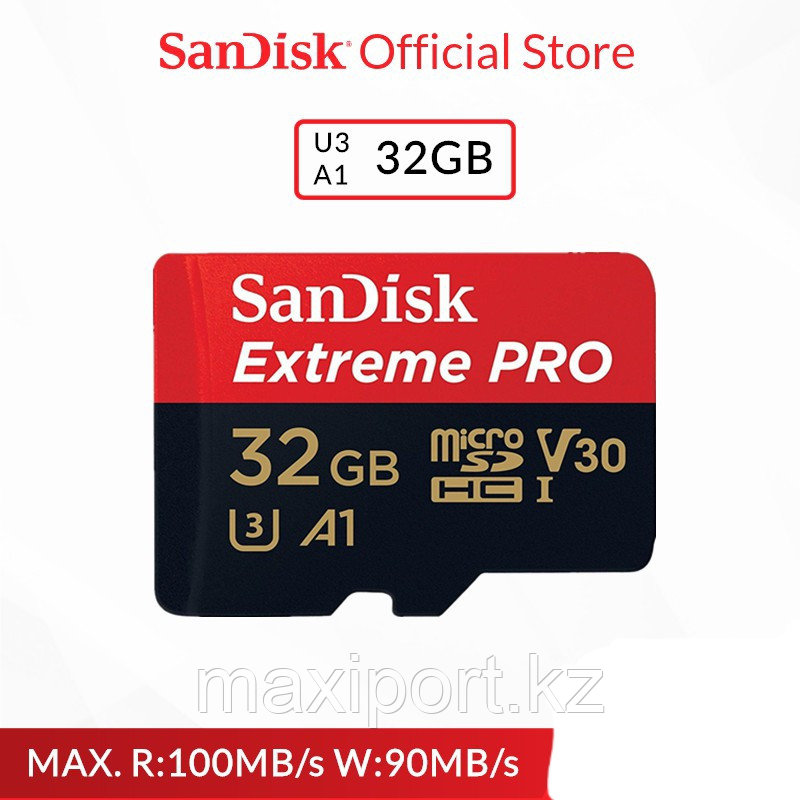 MicroSDHC Sandisk Extreme Pro 32gb 100mb/s - фото 1 - id-p69234787