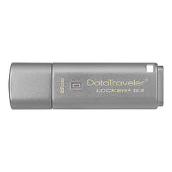 USB 3.0 Flash Drive 8 Gb Kingston DataTraveler Locker+G3, 5000 Мбит/сек, USBtoCloud ClevX™-резервное копирован