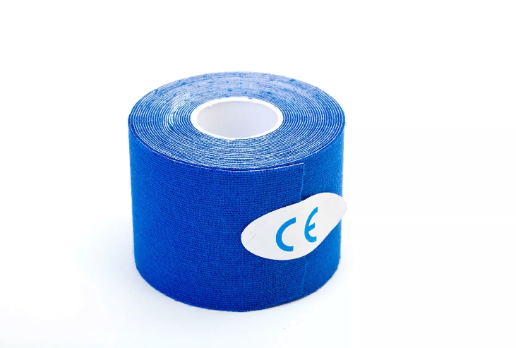 Кинезио тейп Jincheng Sports (цвет синий) - пластырь для поддержки мышц 5 см х 5 м - фото 2 - id-p68462890