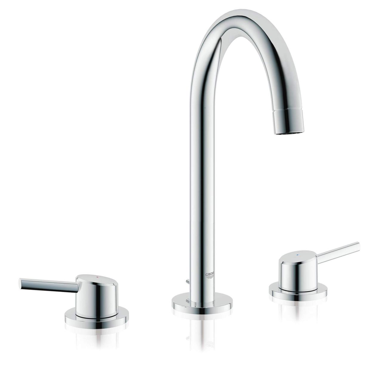 Grohe Смеситель для ванны  на 3 отверстия двуручный  CONCETTO,  борт ванны, L-Size 20216001