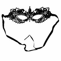 Ажурная карнавальная маска «Мистеро» (Черный), фото 2