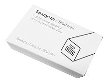 Портативное зарядное устройство Брадуэлл, 2200 mAh, оранжевый, фото 3