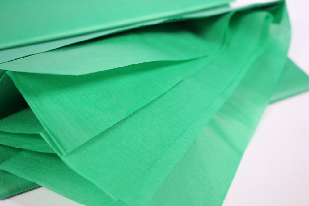Бумага тишью, tissue paper (светло зеленый) , 10 листов,50х66 см, Алматы