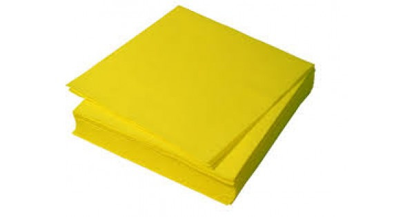 Бумага тишью, tissue paper (светло желтый) 10 листов, , 50х66 см, Алматы