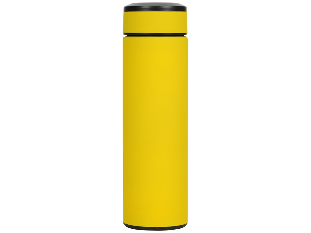 Термос Confident с покрытием soft-touch 420мл, желтый - фото 3 - id-p69236875
