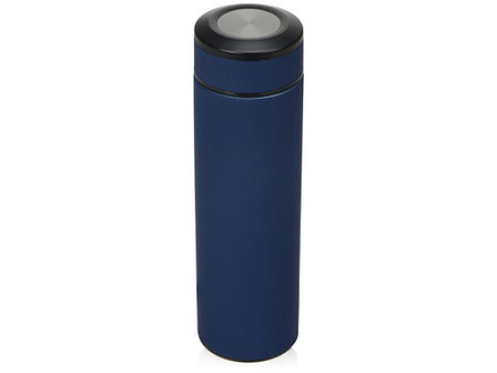 Термос Confident с покрытием soft-touch 420мл, темно-синий, фото 2