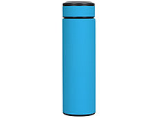 Термос Confident с покрытием soft-touch 420мл, голубой, фото 3