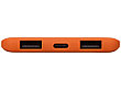 Портативное зарядное устройство Reserve с USB Type-C, 5000 mAh, оранжевый, фото 2
