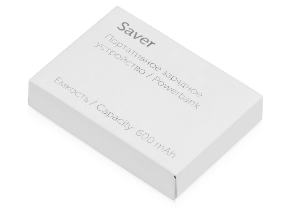 Портативное зарядное устройство-брелок Saver, 600 mAh, белый - фото 5 - id-p69237218