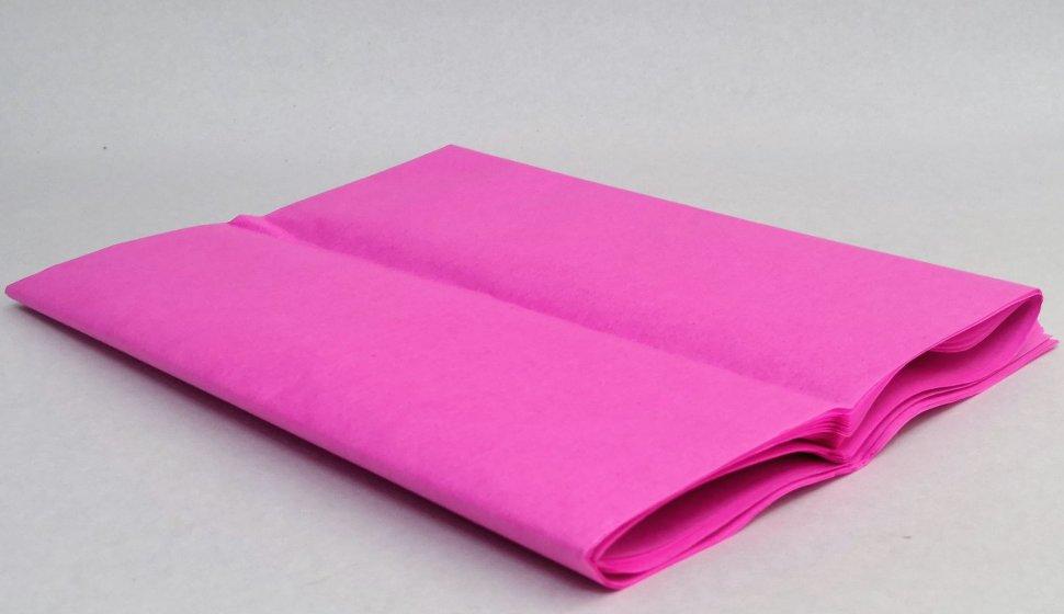 Бумага тишью, tissue paper (розовый) , 10 листов, 50х66 см, Алматы