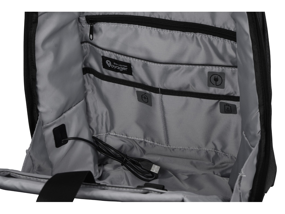 Водонепроницаемый рюкзак Stanch для ноутбука 15.6 , серый - фото 4 - id-p69237337