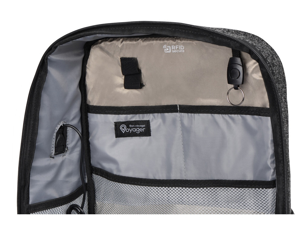 Противокражный водостойкий рюкзак Shelter для ноутбука 15.6 '', черный - фото 3 - id-p69237338