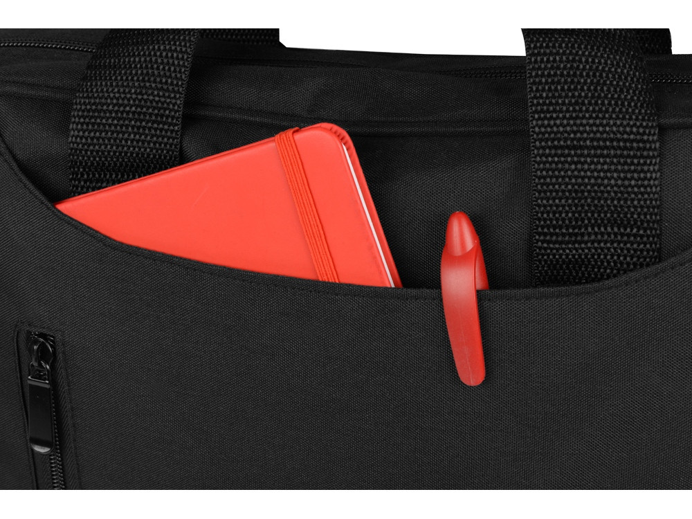 Сумка для ноутбука Wing с вертикальным наружным карманом, черный - фото 3 - id-p69237390