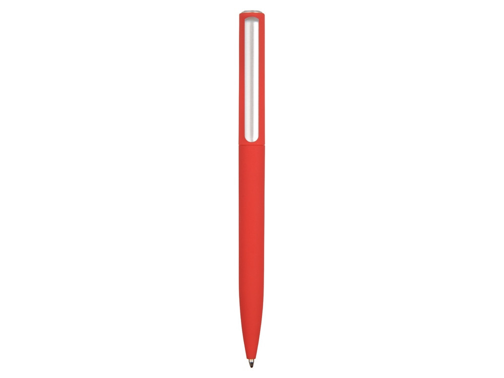 Ручка шариковая пластиковая Bon с покрытием soft touch, красный - фото 2 - id-p69237403