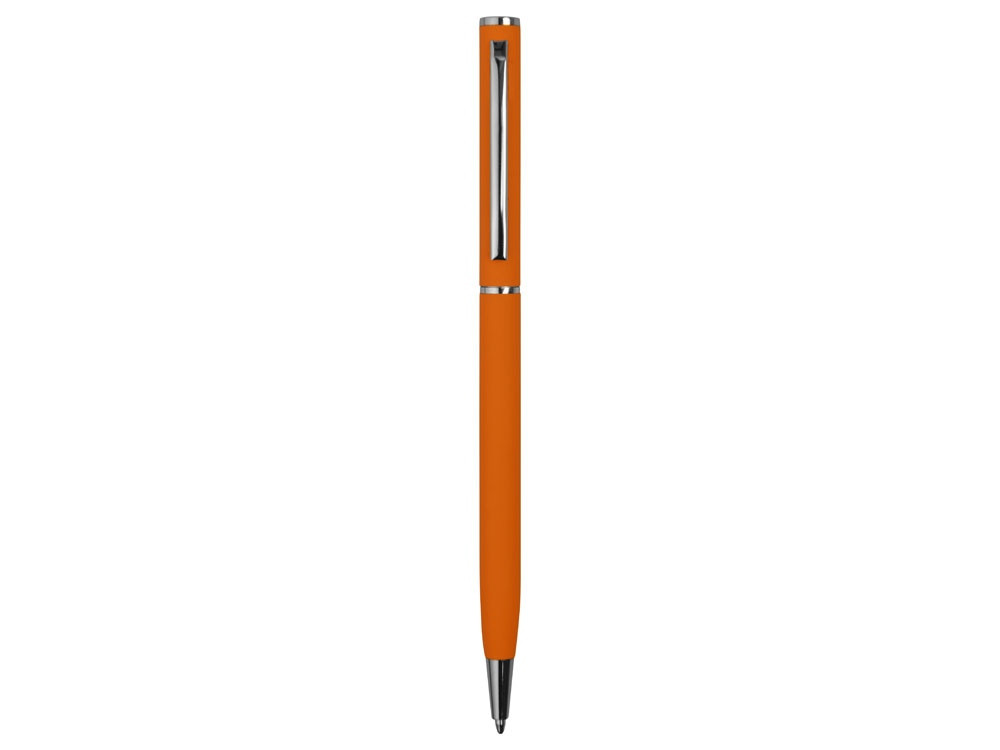 Ручка металлическая шариковая Атриум с покрытием софт-тач, оранжевый - фото 2 - id-p69237489
