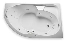 Акриловая гидромассажная ванна Диана 160х100х65 см.(Общий массаж), фото 3