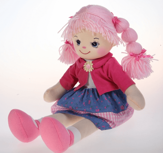Кукла Земляничка с двумя косичками, 40 см
