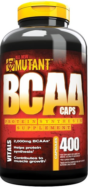 Аминокислотный комплекс MUTANT BCAA 400 CAPS.