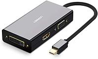 Конвертер mini DisplayPort на HDMI+VGA+DVI Adapter (20418) UGREEN