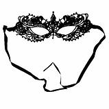 Ажурная карнавальная маска «Мистеро» (Черный), фото 4