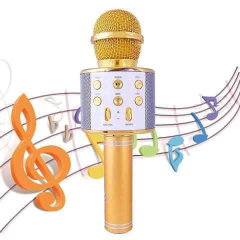 Микрофон беспроводной MAGIC KARAOKE со встроенным динамиком [USB; MP3; Bluetooth; TF карта] - фото 1 - id-p45697746