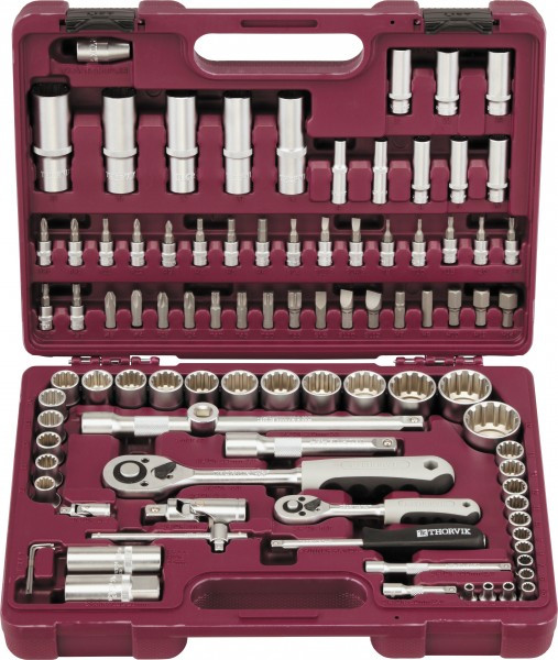 Набор инструмента универсальный 1/4", 1/2"DR с головками торцевыми MultiProf, 94 предмета UTS0094MP