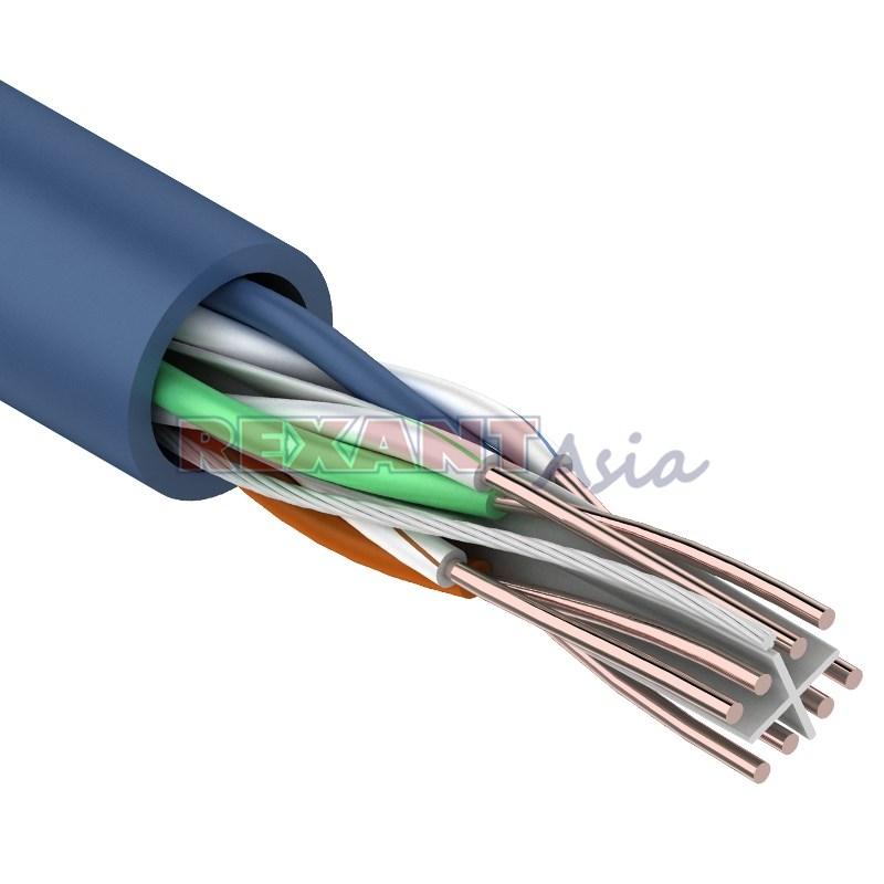 Кабель UTP, 4PR, 23AWG, CAT6 (бухта 305 м) REXANT