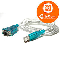 Адаптер (переходник) с USB на COM port (RS-232), USB 2.0, с кабелем. Конвертер. Арт.1034